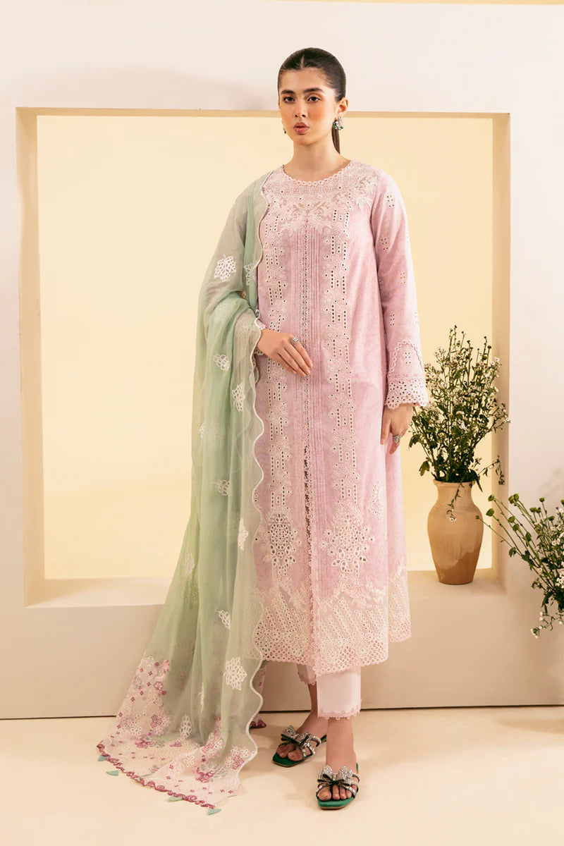 qalamkar pink dress Formal Dress - Qalamkar - Khaab - V02 - Enisa - NF#4
