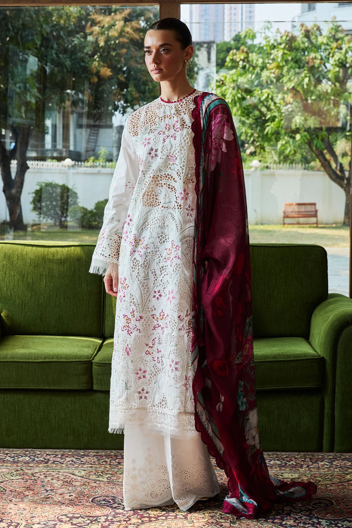 Zara Shahjahan - D3-A Umi Three Piece Embroided Lawn XL / Lawn Zara Shahjahan - D3-A Umi Three Piece Embroided Lawn XL / Lawn