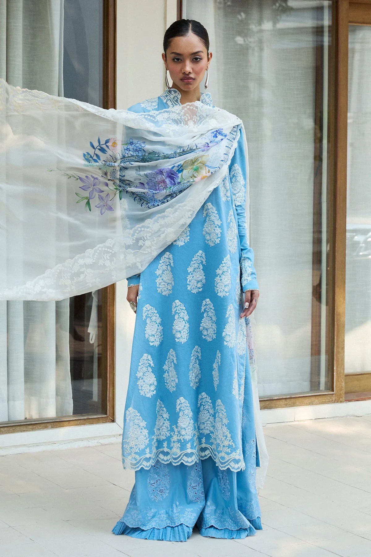 Zara Shahjahan - D6-B Rai Three Piece Embroided Lawn XXL / Lawn Zara Shahjahan - D6-B Rai Three Piece Embroided Lawn XXL / Lawn