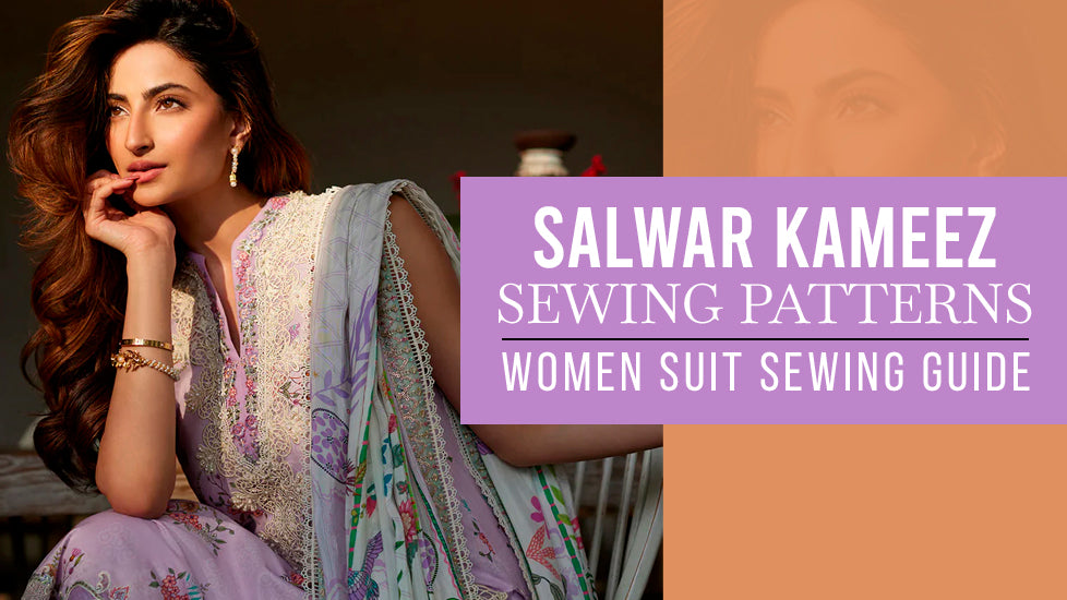 Salwar Kameez Sewing Patterns Women Suit Sewing Guide String & Thread