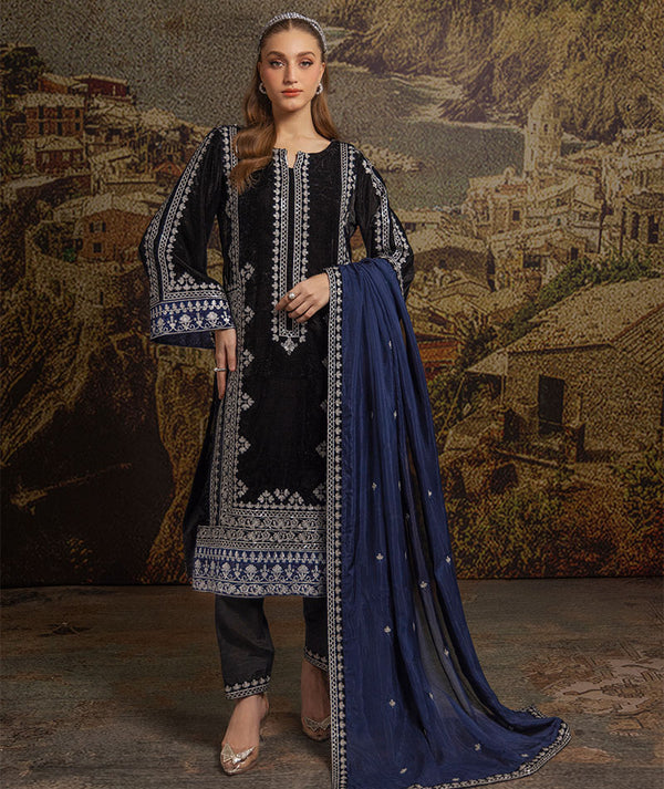 Merakish - Black Eyes Three Piece Velvet Suit