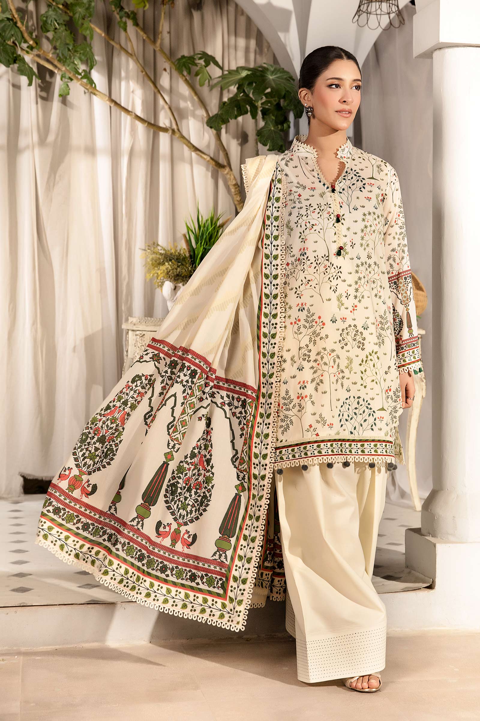 Maria B MB ELHV1 02 3 Piece Printed Lawn String Thread Maria B MB ELHV1 02 3 Piece Printed Lawn String Thread