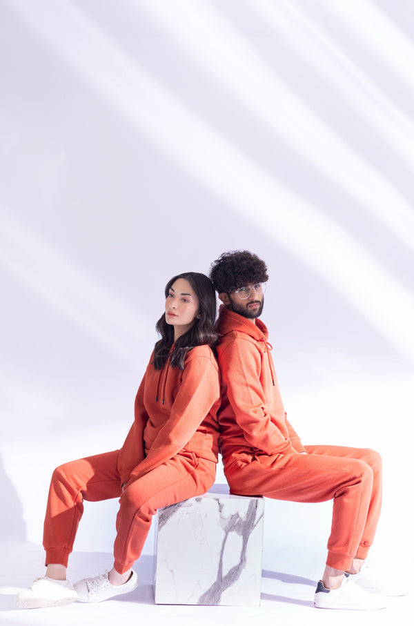 Pullover Hoodie - Rust Orange