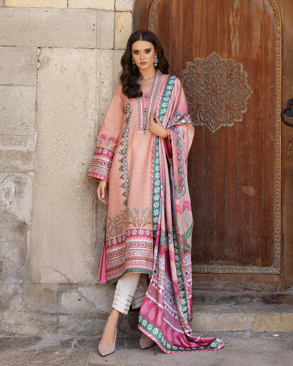 Mushq - HUNPS250104 - Pulsar Petal Three Piece Printed Raw Silk