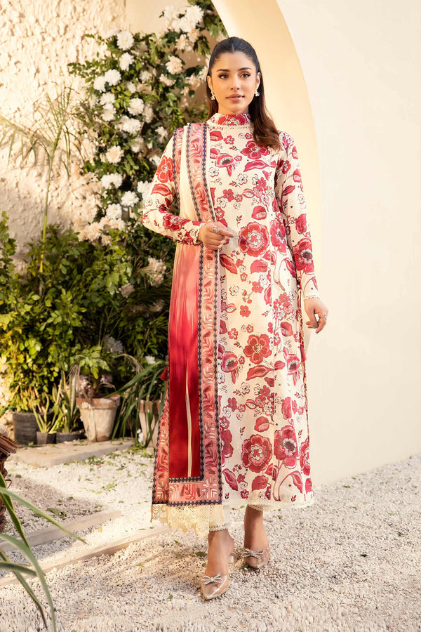 Maria B - MB-ELHV1-03 3 Piece Printed Lawn