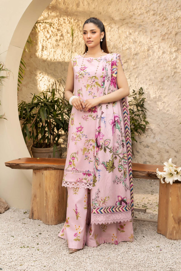 Maria B - MB-ELHV1-04 3 Piece Printed Cambric