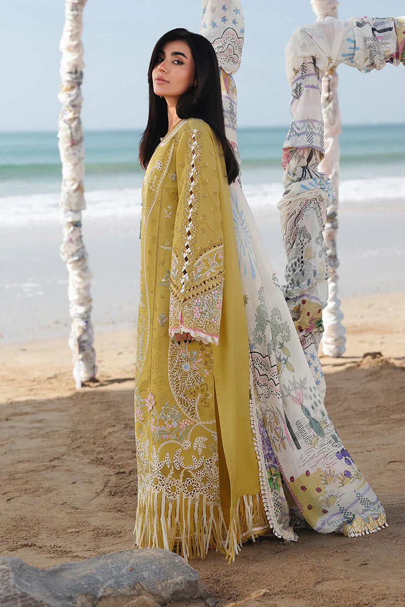 Qalamkar - SA-07 Hira Three Piece Lawn – String & Thread