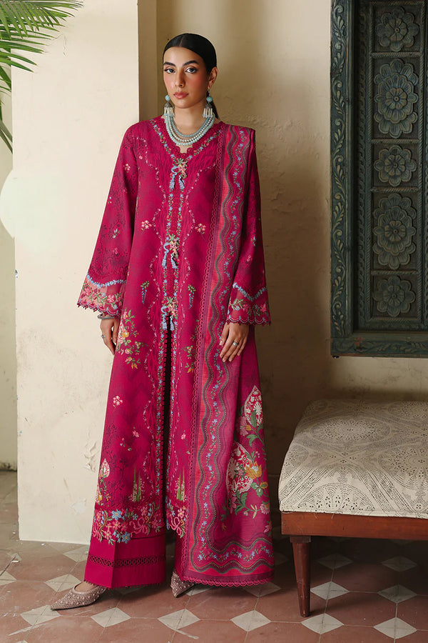 Qalamkar - QW-02 A Mirel Three Piece Jacquard Weaved