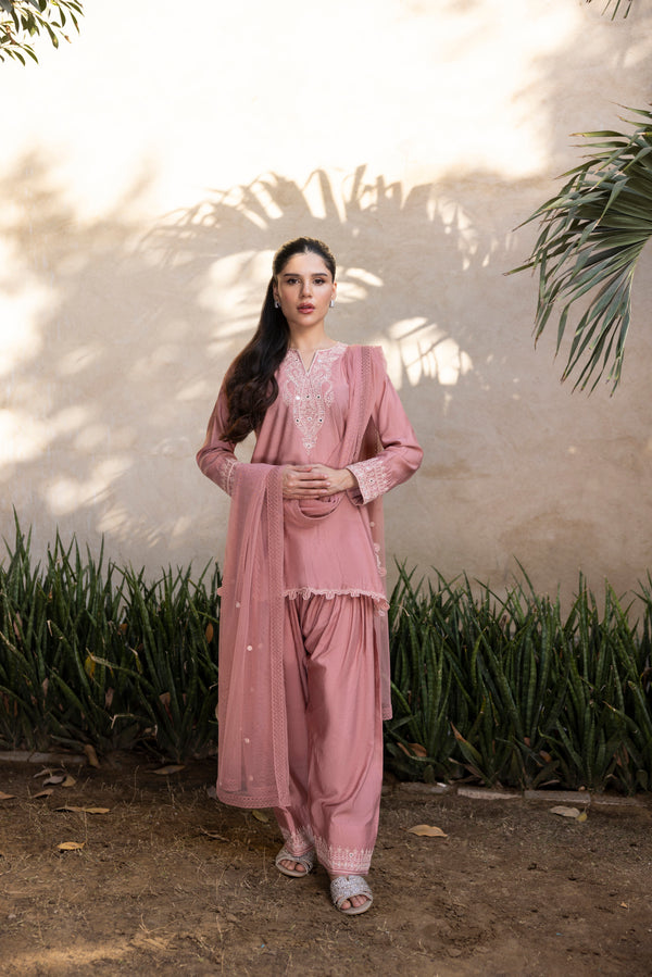 Annie Z - 03082501 -  Three Piece Suit with Farshi Shalwar