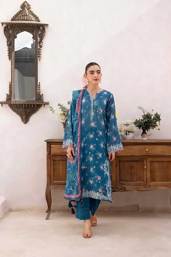 LSM - LG-AR-0199 3 Piece Embroidered Lawn