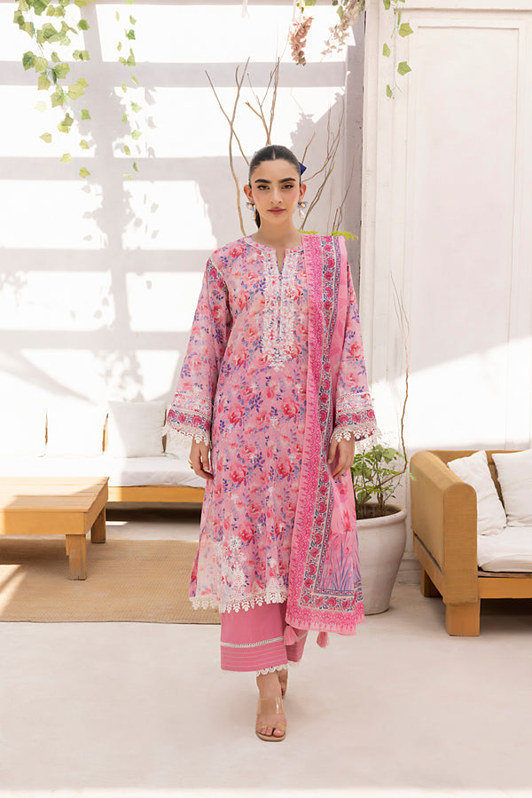 LSM - LG-AR-0200 3 Piece Embroidered Lawn