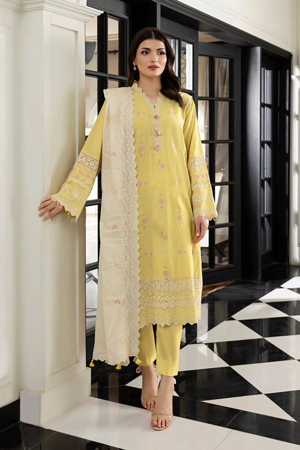 LSM - LG-UB-0278 Three Piece Embroidered Lawn