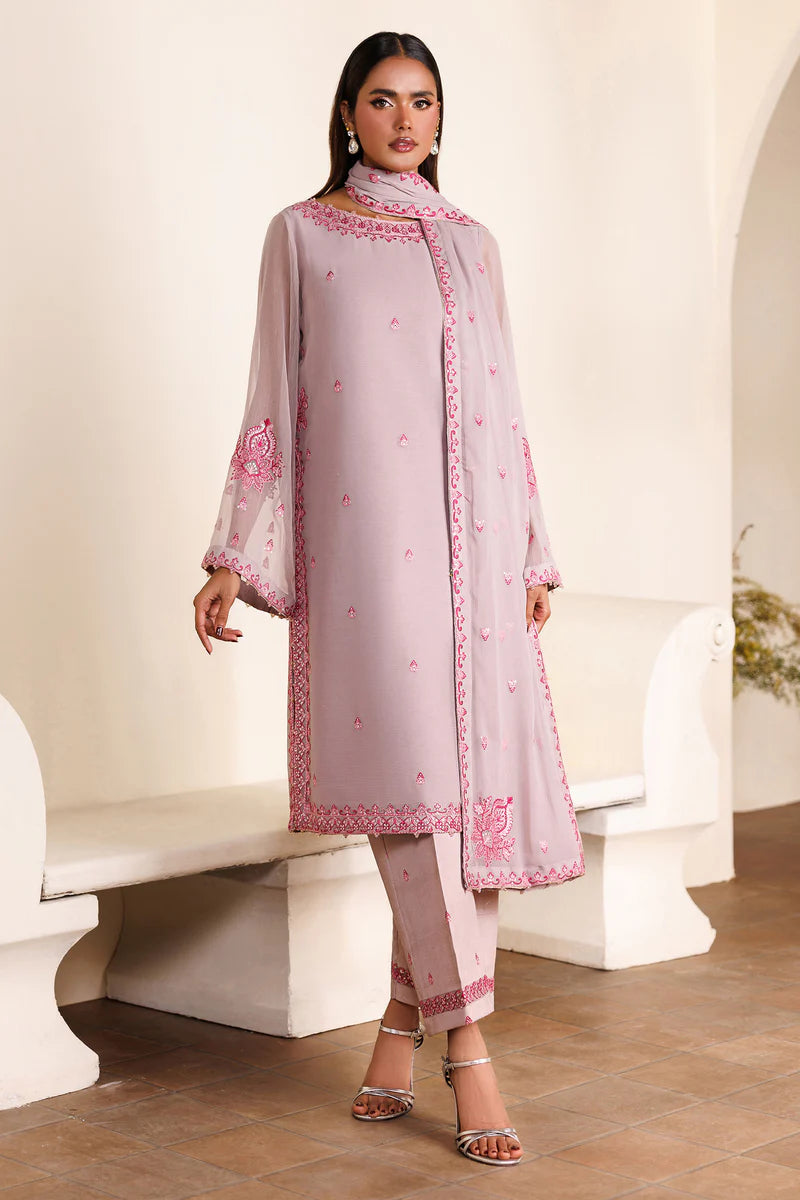 Zarif - ZRF-EMC-25 Three Piece Chiffon – String & Thread