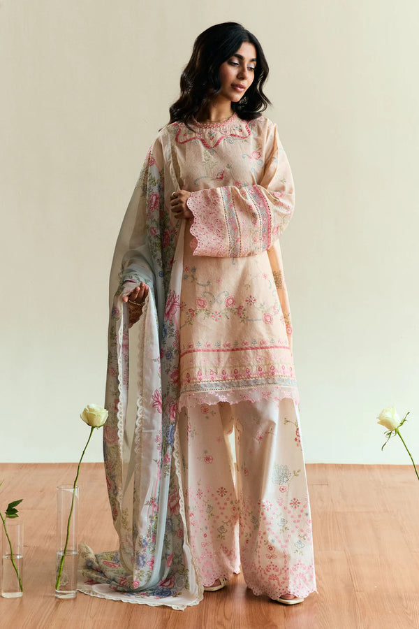 Zara Shahjahan - Coco-D7-Lumen 3 Piece Jacquard Suit