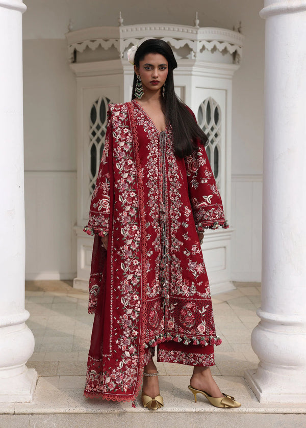 fitted lace wedding dress RUHI – HussainRehar main image 0