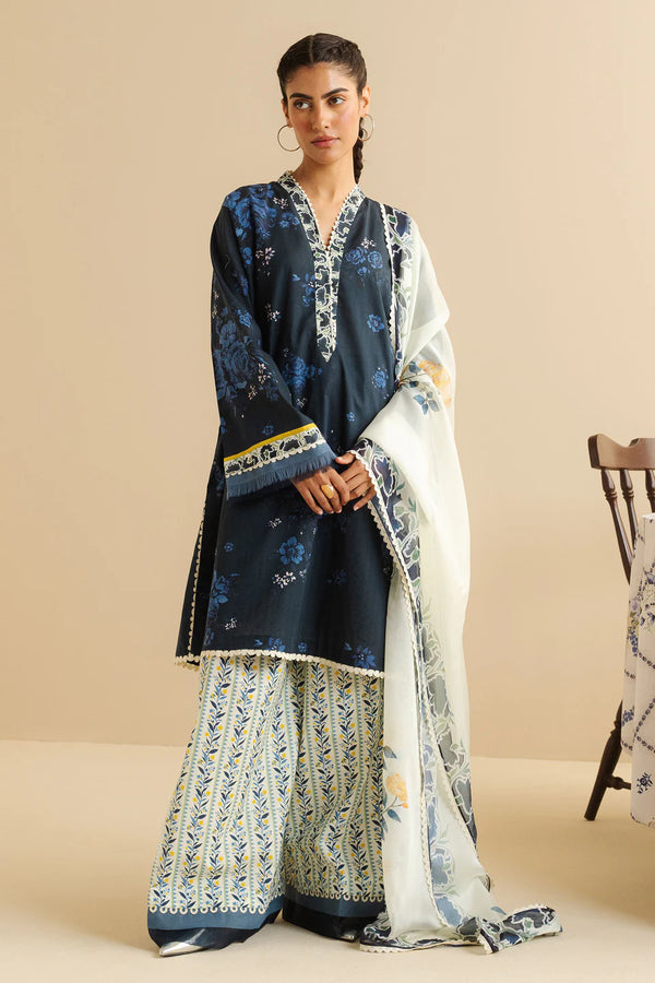 Zara Shahjahan - Coco-1B-Leya 3 Piece Printed Lawn