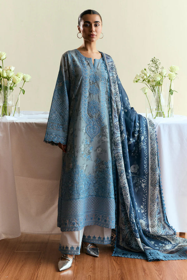 Zara Shahjahan - Coco-D6-Fleuron 3 Piece Lawn Suit