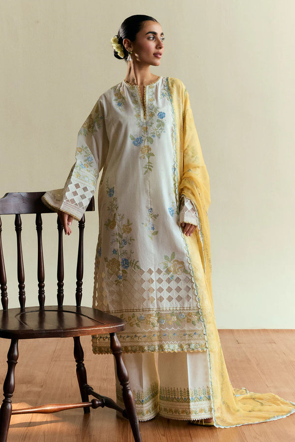 Zara Shahjahan - Coco-D3-Solace 3 Piece Jacquard Suit