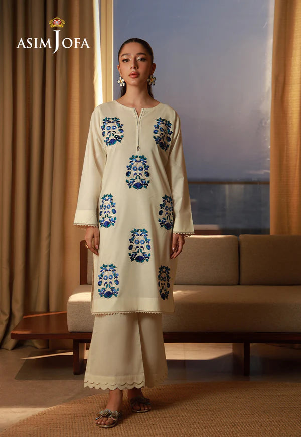 Asim Jofa - AJPB-176 2 Piece Embroidered Cambric