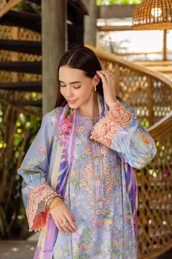 Roheenaz - RNZ-02B - Florien 3 Piece Lawn