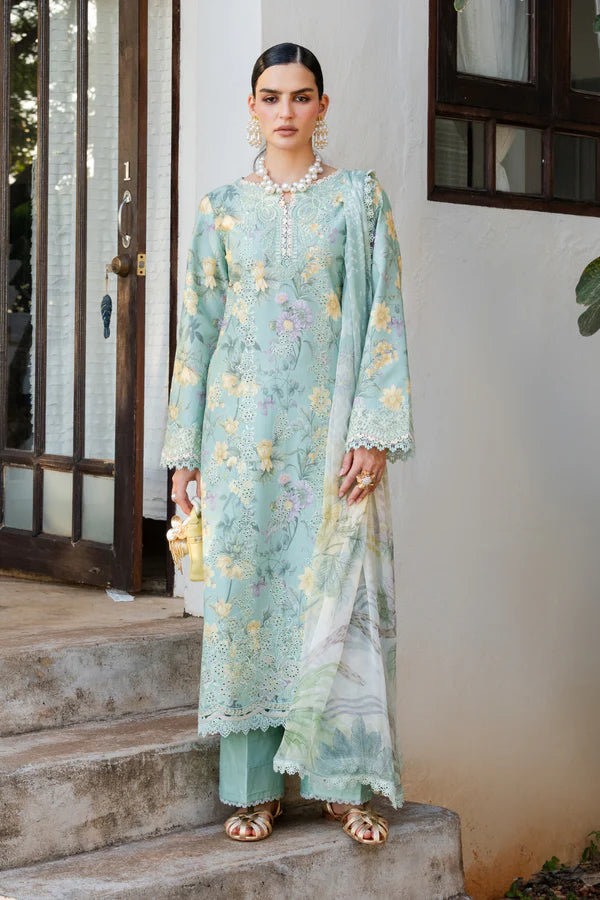 white christmas dresses Pink Lawn Dress - Bahaar Luxury Lawn '23 by Mariyam's