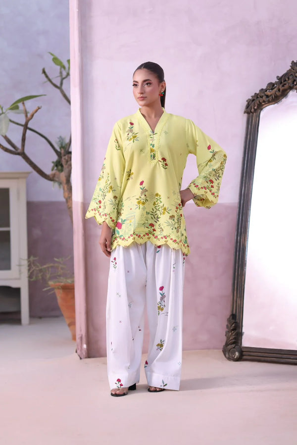 Ak by Amna Khan - Kunafa Croissant Two Piece Cambric