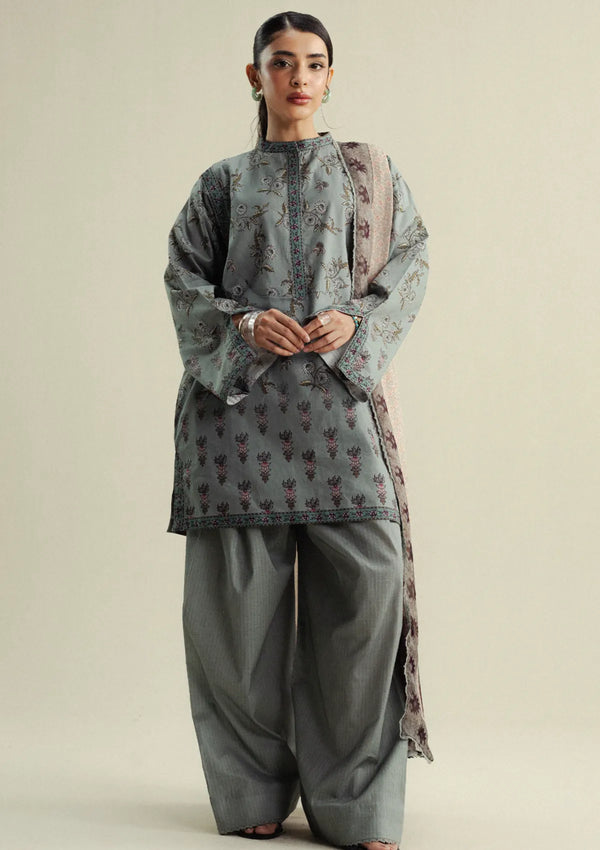Zara Shahjahan - Coco-5B-Fable 3 Piece Printed Slub Cotton