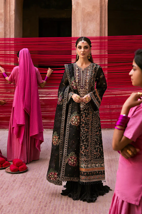 Emaan Adeel - Noctelle Three Piece Organza Suit