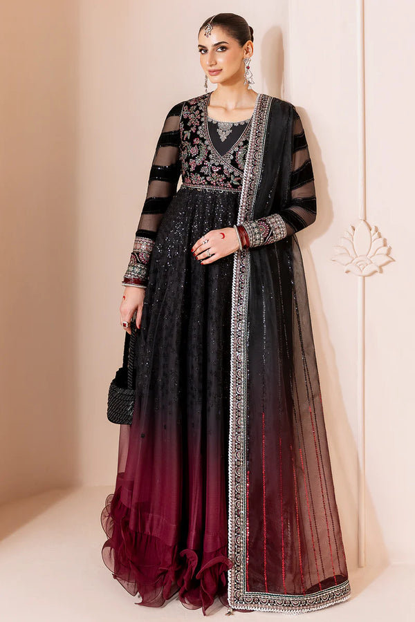 Jazmin - CVF D-10 Laila Three Piece Embroidered Velvet Suit