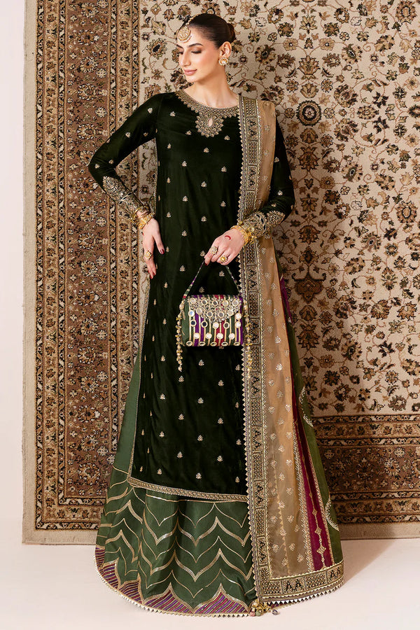 Jazmin - CVF D-09 Chambeli Three Piece Embroidered Velvet Suit