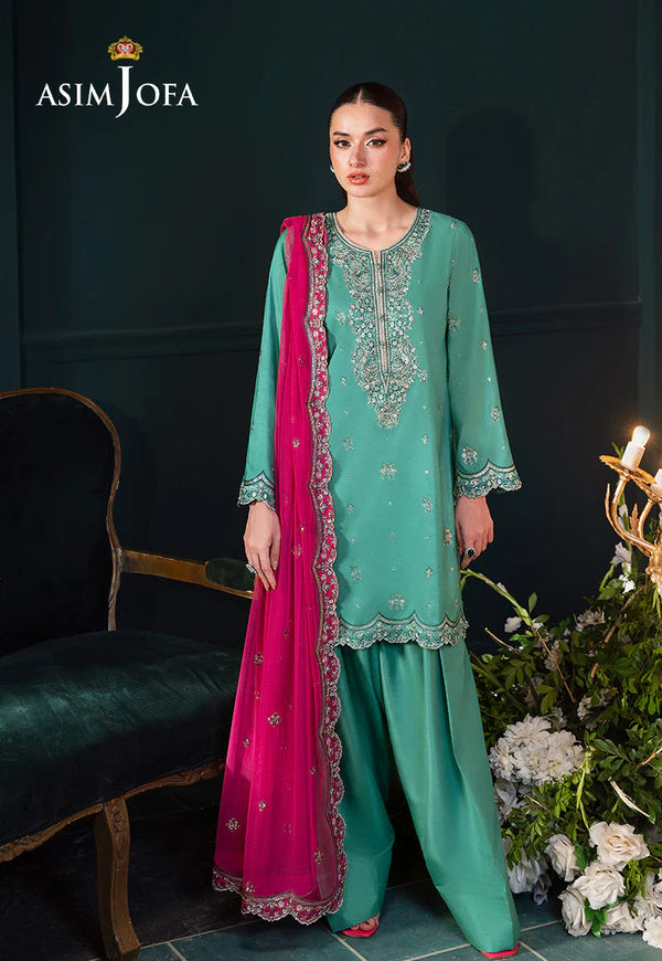 Asim Jofa - AJLFC-04 Three Piece Raw Silk