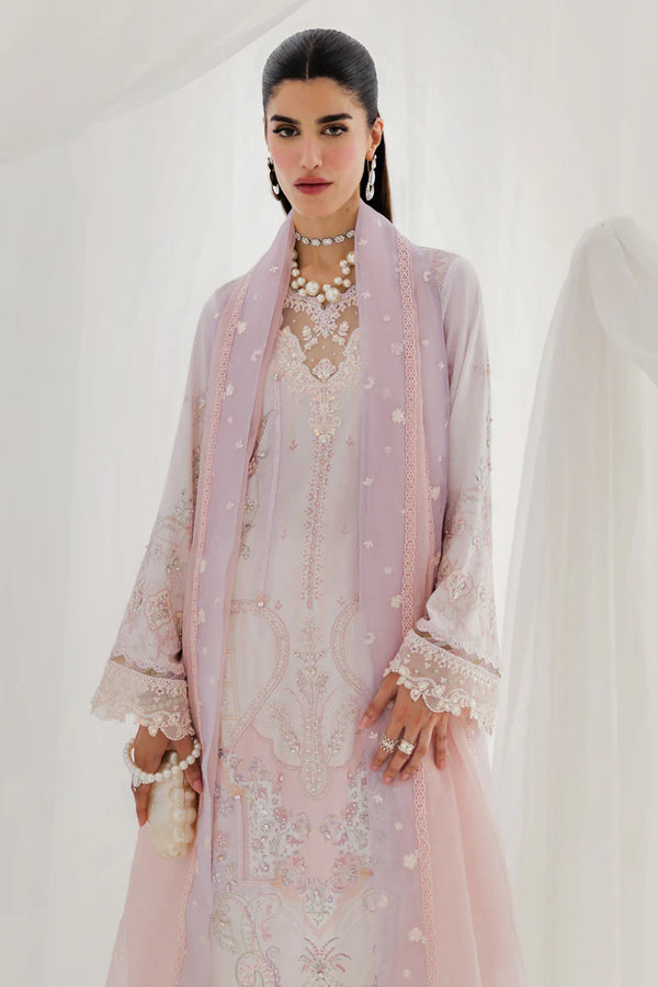 Qalamkar - LK-04 Marlene Three Piece Embroidered Crepe Silk