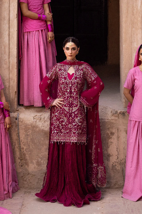 Emaan Adeel - Kasyra Three Piece Chiffon Suit