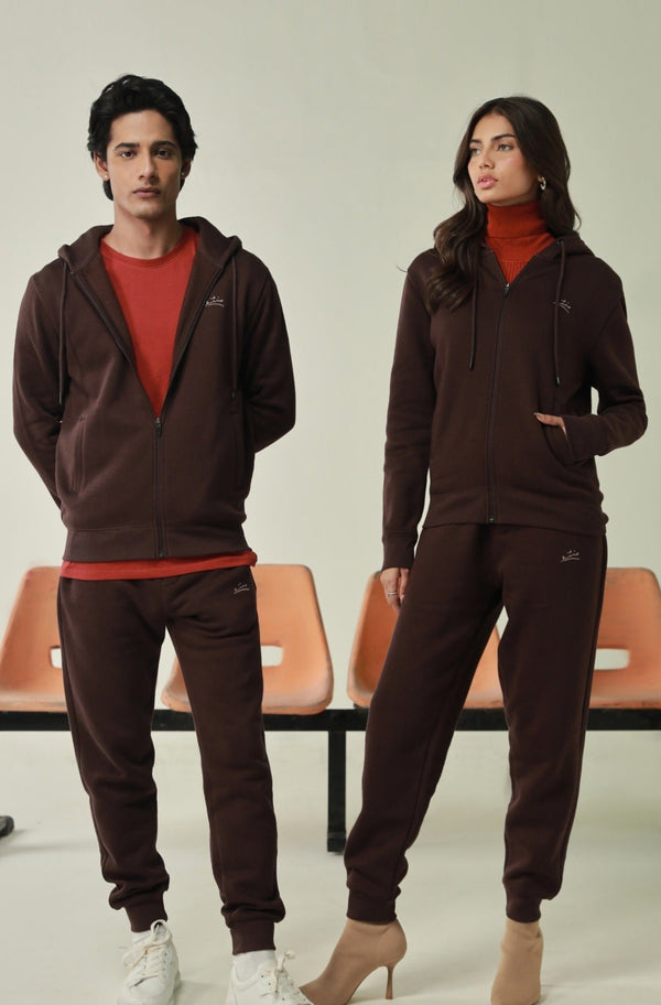 Zipper Hoodie - Coffee Bean