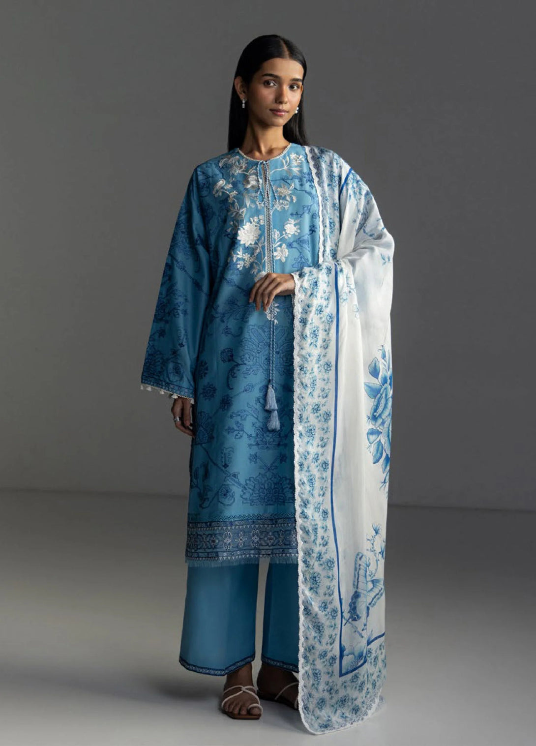 Zara Shahjahan - Coco-3A Aviona Three Piece Lawn – String & Thread