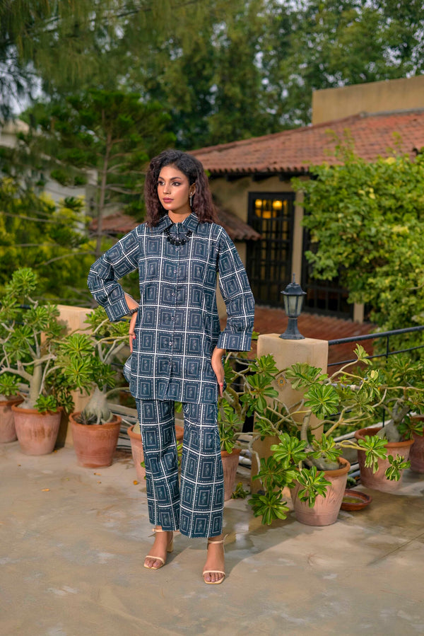 Saphron - DPVOL2-08 Two Piece Cotton Suit
