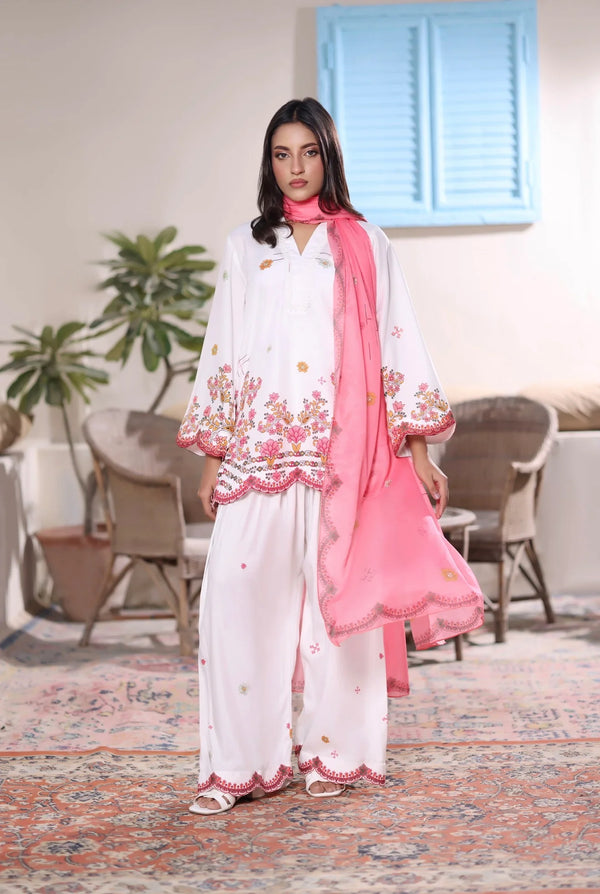 Ak by Amna Khan - Whipped Blossom Two Piece Cambric