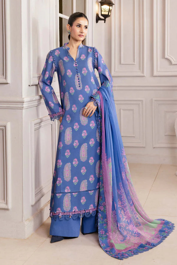 Maria B - MB-CUS25-1110-B Three Piece Printed Linen