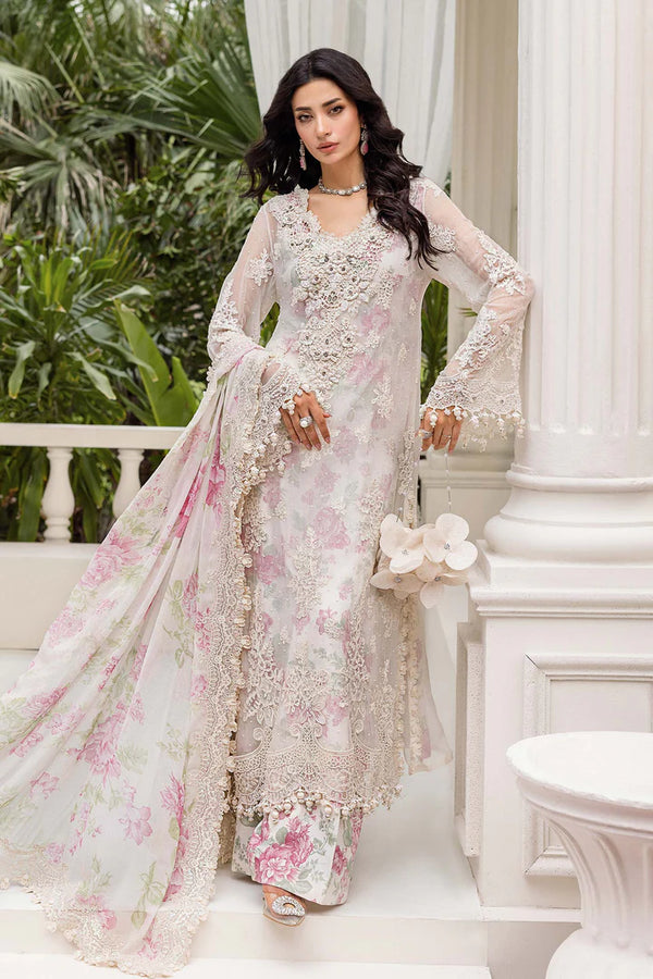 Maria B - MPC-25-101 Three Piece Embroidered Chiffon