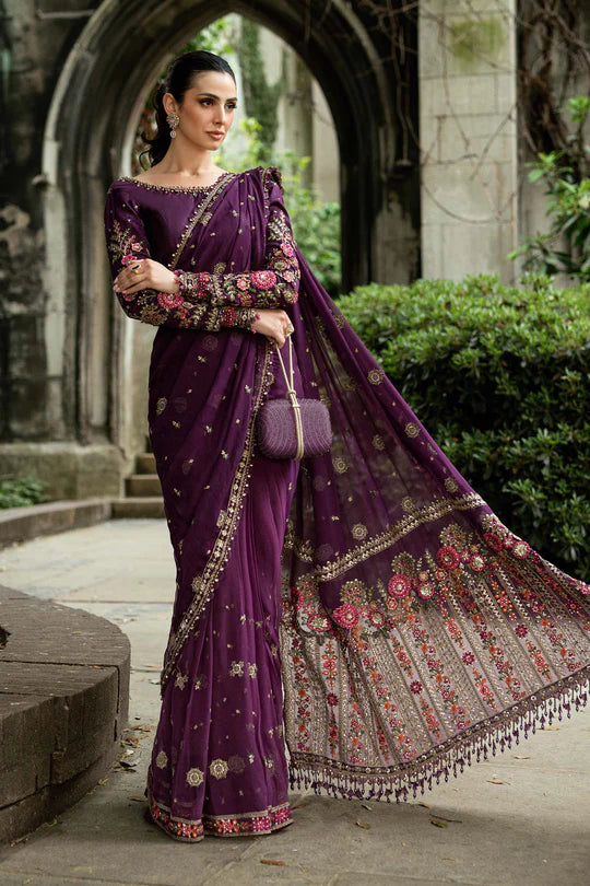 Maria B - WF-09-01 Embroidered Chiffon Saree