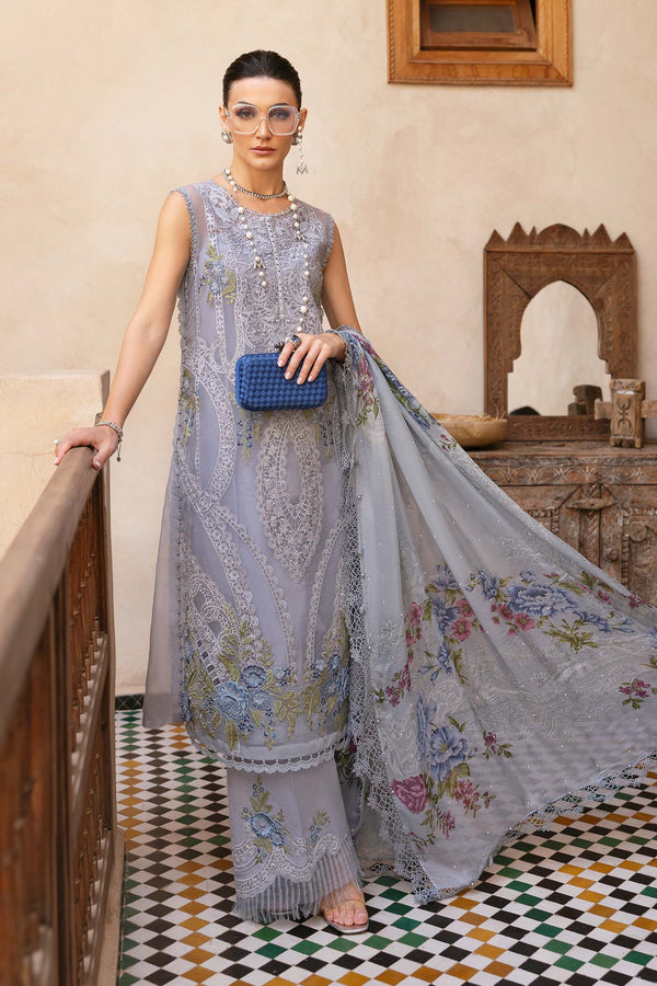 Maria B - D-2509-B 3 Piece Embroidered Organza Suit