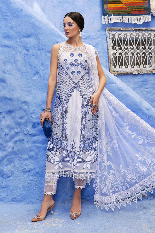 Maria B - D-2510-A 3 Piece Embroidered Paper Cotton Suit