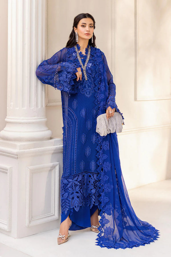Maria B - MPC-25-103 Three Piece Embroidered Chiffon