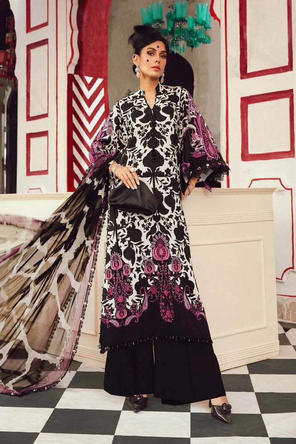 Maria B - MPT-2704-B Three Piece Cambric Suit