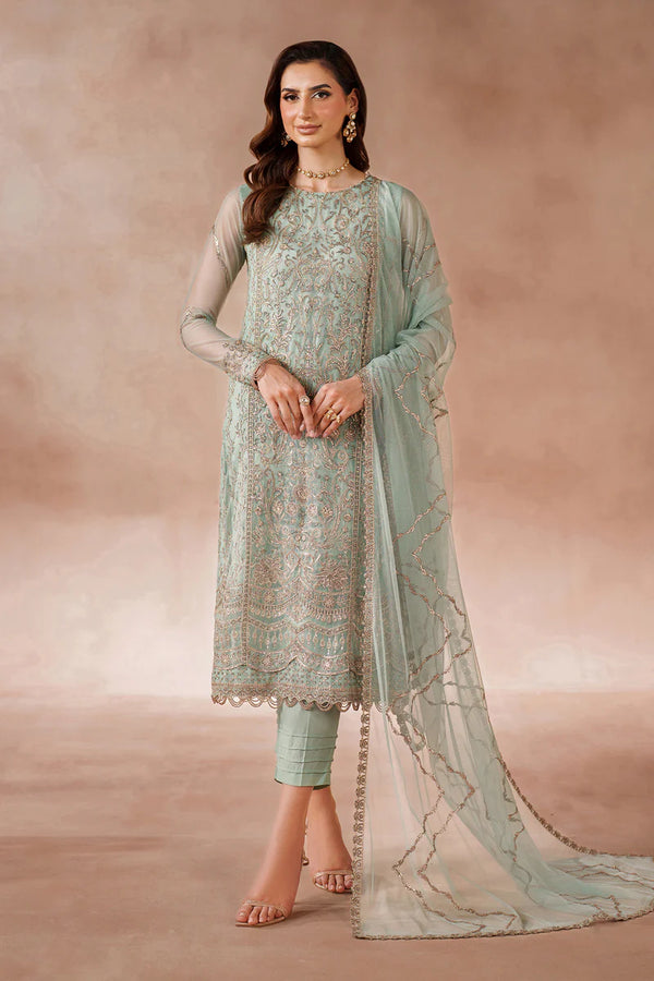 Zarif - MUF - Zarqa Three Piece Net Suit