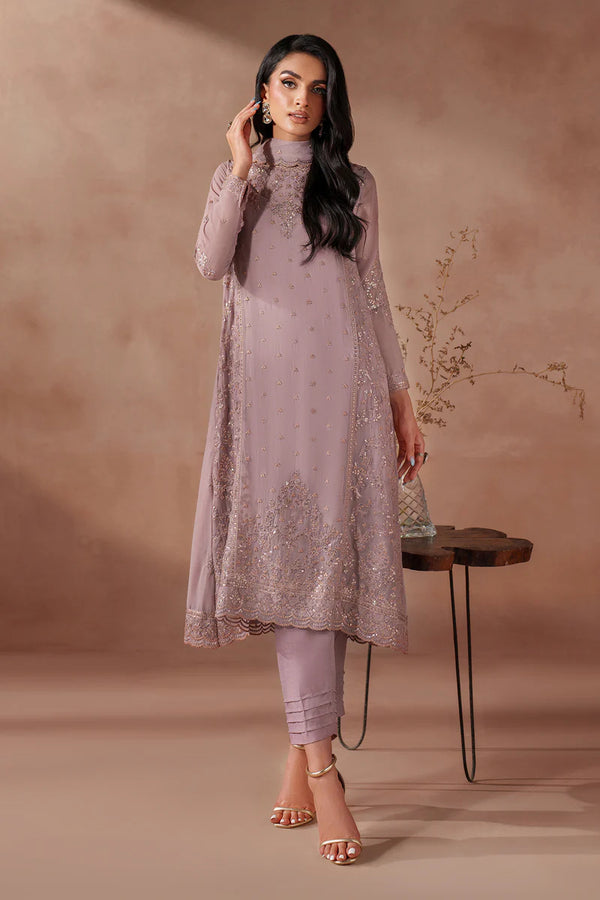 Zarif - MUF - Saheer Three Piece Chiffon Suit