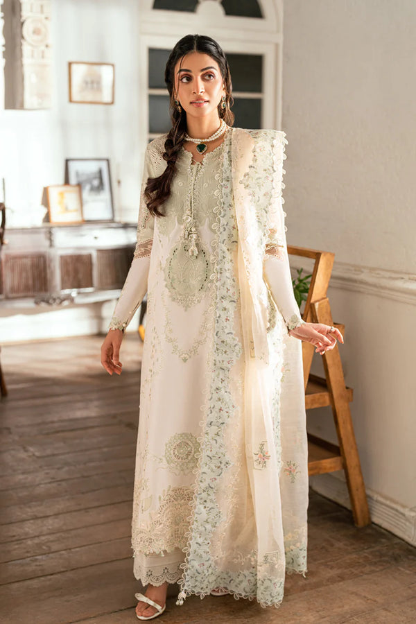 Qalamkar - SB-10 Nadia 3 Piece Embroidered Lawn