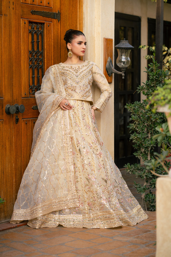 Mona - L-001-3 Stitched Three Piece Lehenga
