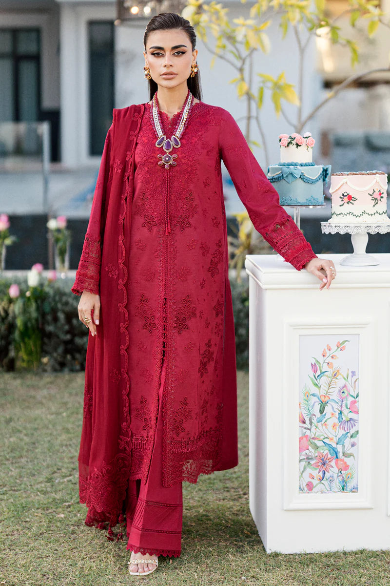 qalamkar red dress Qalamkar party wear, Qline & Qprints