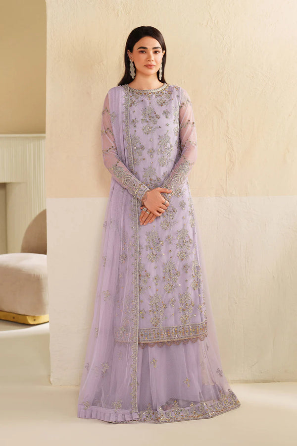 Zarif - RFE-04 Sirha Three Piece Embroidered Net